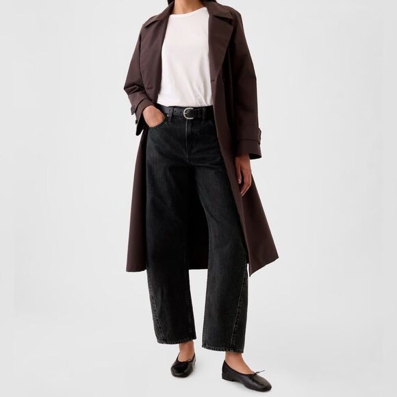 Gap High Rise Barrel Leg Jeans - Picture 1 of 8